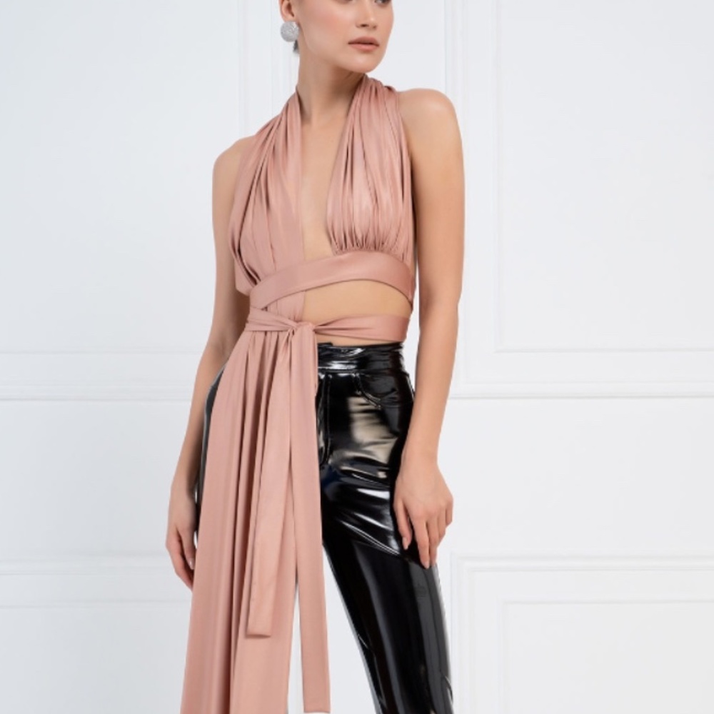 Assemetric Wrap Blouse